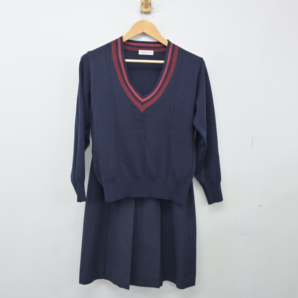 【中古】愛媛県 松山中央高等学校 女子制服 4点（ブレザー・ニット・スカート）sf024941