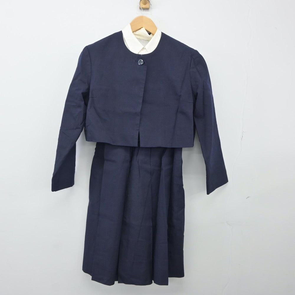 【中古】長崎県 純心女子高等学校 女子制服 3点（ブレザー・シャツ・ジャンパースカート）sf024947