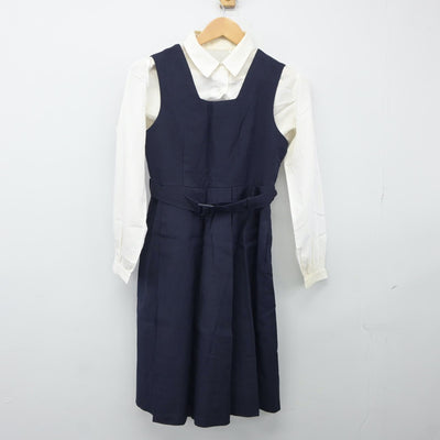 【中古】長崎県 純心女子高等学校 女子制服 3点（ブレザー・シャツ・ジャンパースカート）sf024947