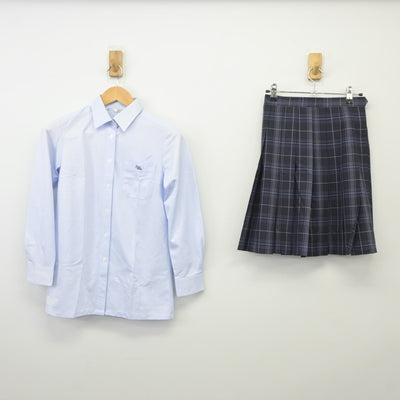 【中古】山口県 野田学園高等学校 女子制服 3点（シャツ・スカート）sf024968