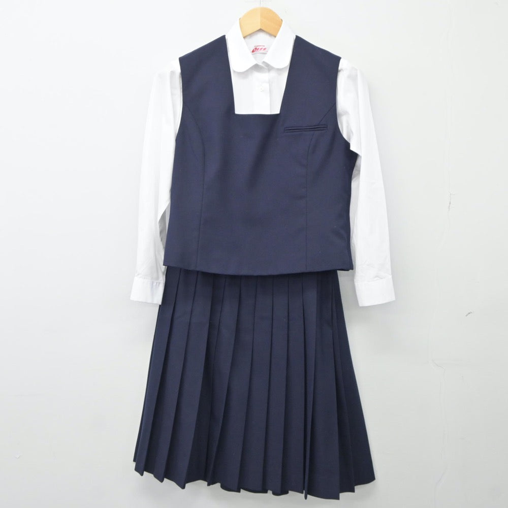 中古制服】北海道 札幌市立中央中学校 女子制服 4点（ブレザー・ベスト・シャツ・スカート）sf024970【リサイクル学生服】 | 中古制服通販パレイド