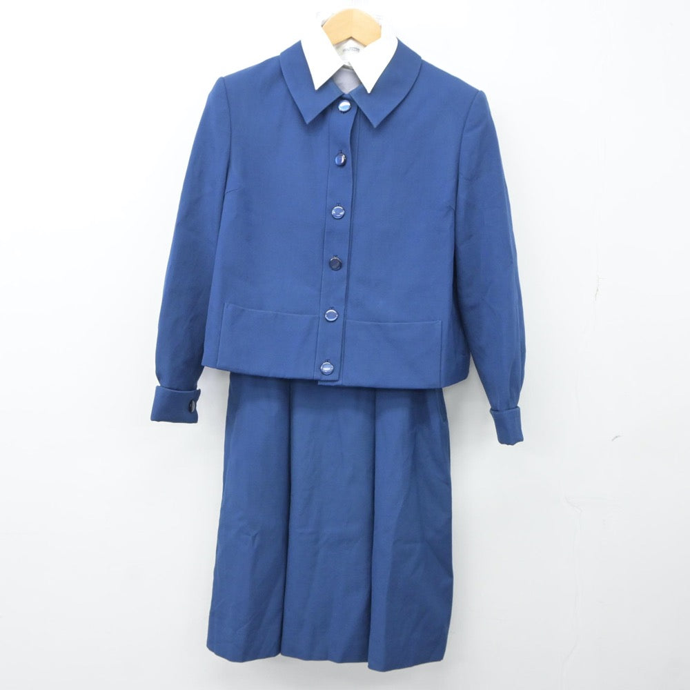 【中古】茨城県 茨城キリスト教学園高等学校 女子制服 7点（ブレザー・ニット・シャツ・ジャンパースカート）sf024977