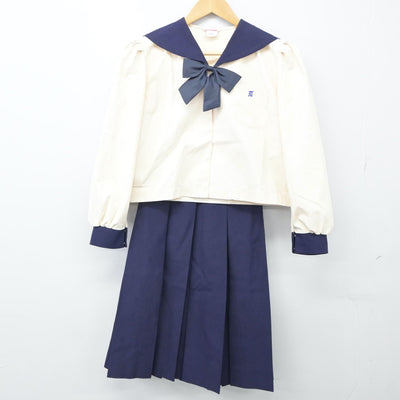 【中古】鹿児島県 池田学園中学校・高等学校 女子制服 4点（セーラー服・セーラー服・スカート）sf024980