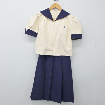 【中古】鹿児島県 池田学園中学校・高等学校 女子制服 4点（セーラー服・セーラー服・スカート）sf024980