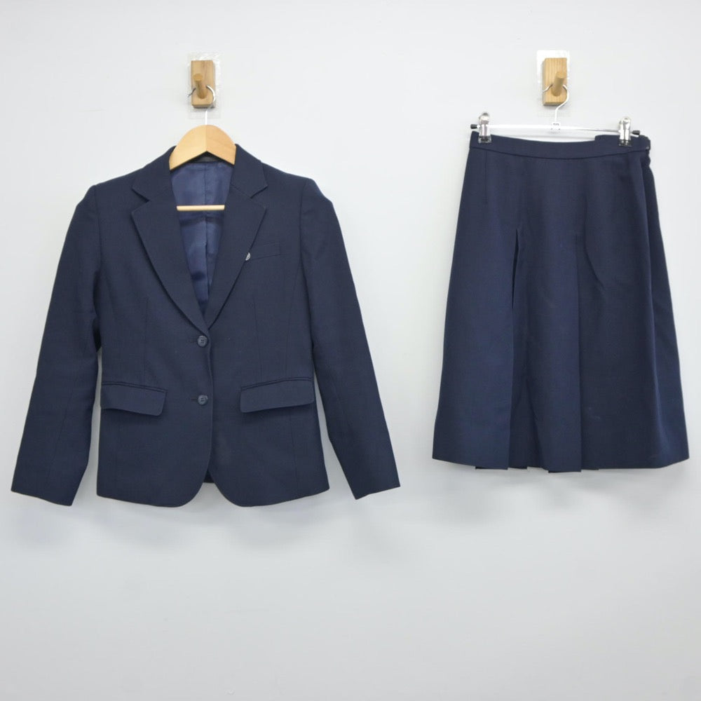 【中古】滋賀県 草津東高等学校 女子制服 2点（ブレザー・スカート）sf024997