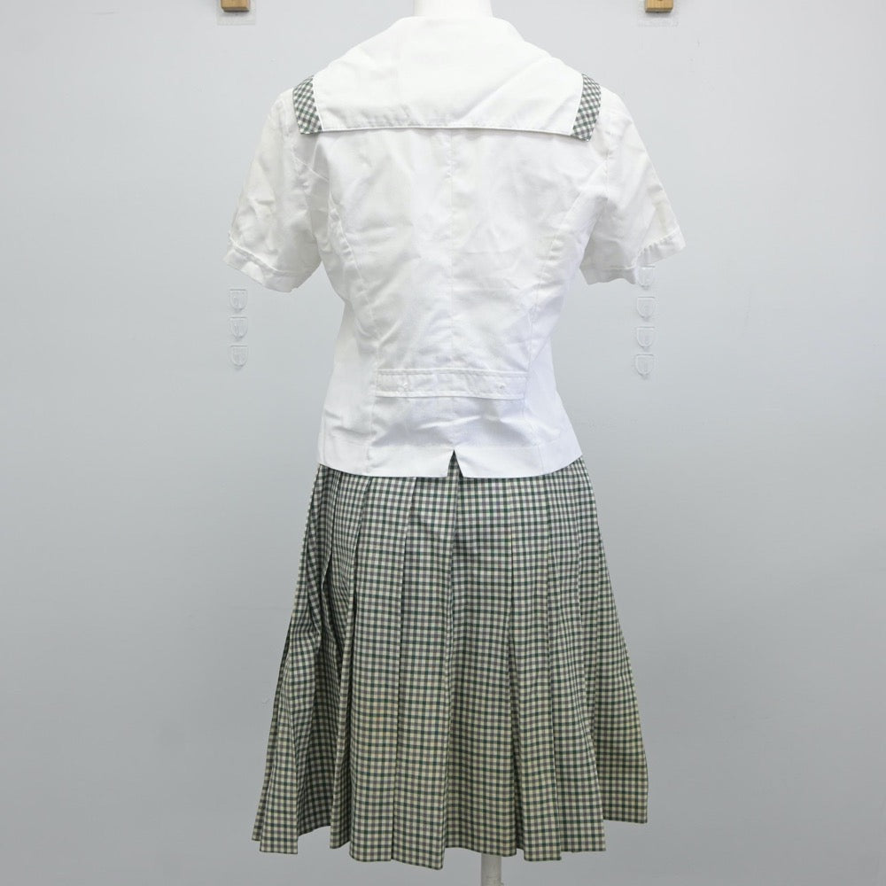 【中古】福島県 須賀川桐陽高等学校 女子制服 3点（セーラー服・スカート）sf025004