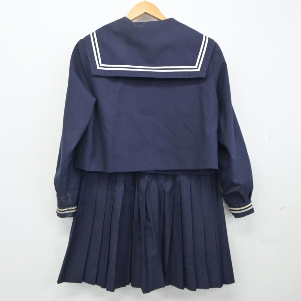 【中古】和歌山県 那賀中学校 女子制服 3点（セーラー服・スカート）sf025005