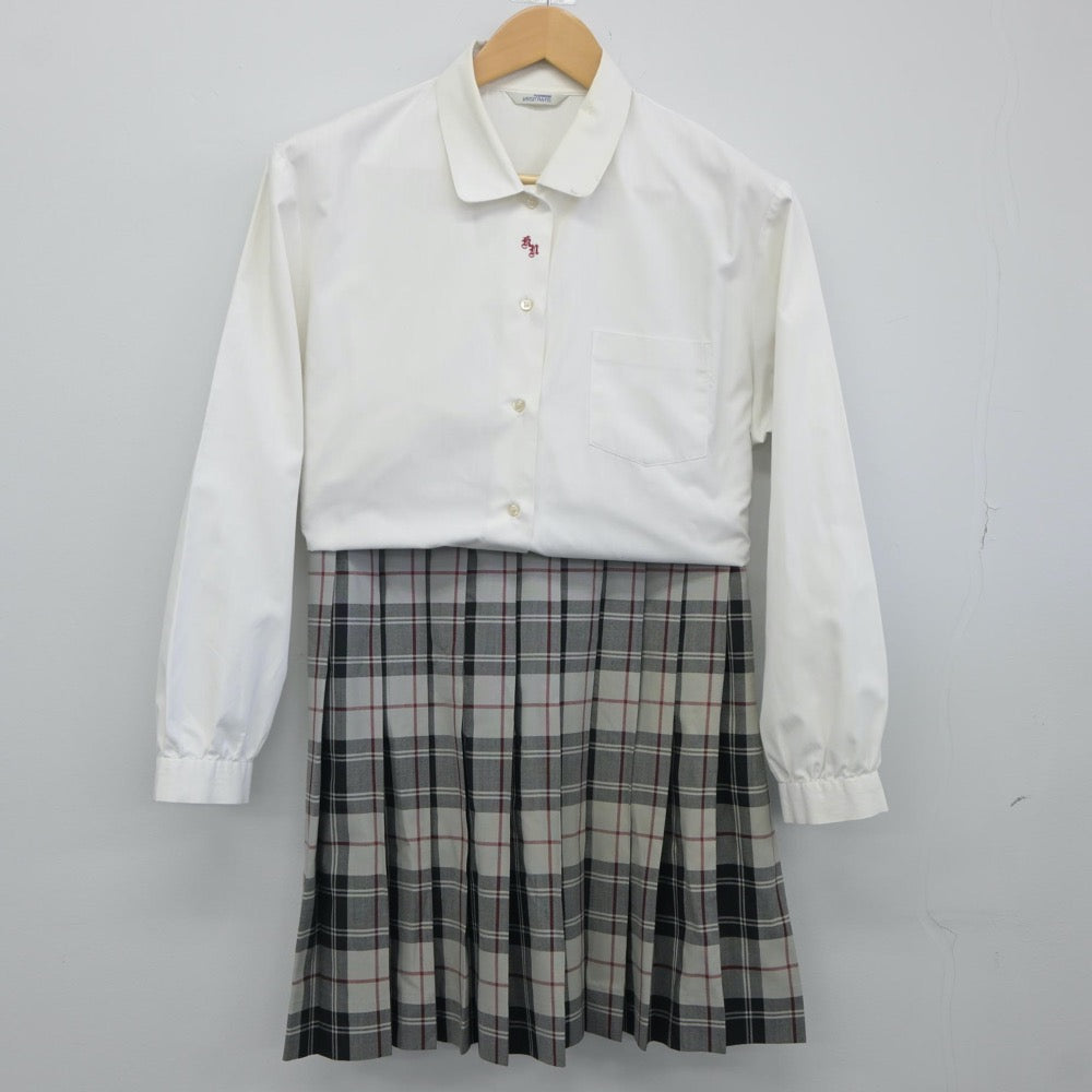 【中古】和歌山県 紀北農芸高等学校 女子制服 2点（シャツ・スカート）sf025007