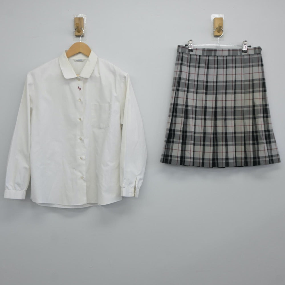 【中古】和歌山県 紀北農芸高等学校 女子制服 2点（シャツ・スカート）sf025007