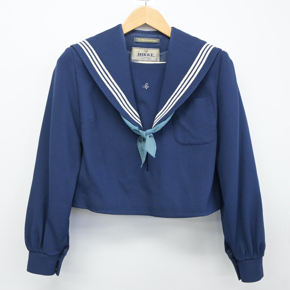 【中古】愛知県 愛知淑徳高等学校 女子制服 4点（ニット・セーラー服・スカート）sf025008