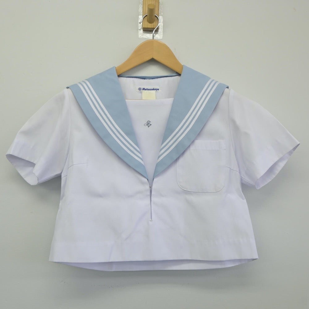 【中古】愛知県 愛知淑徳高等学校 女子制服 2点（セーラー服・スカート）sf025009