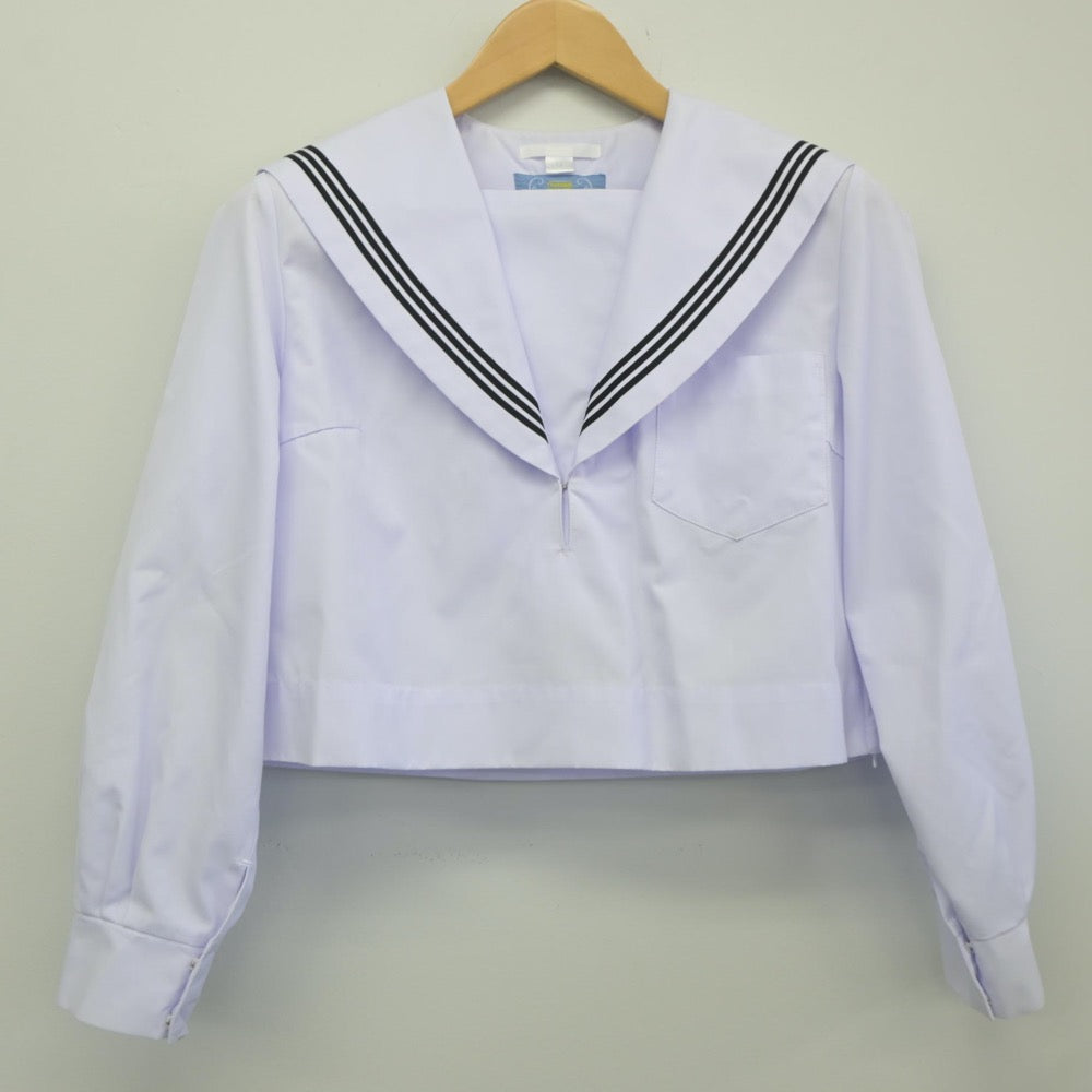 【中古】岐阜県 日新中学校 女子制服 2点（セーラー服）sf025012