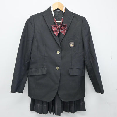 【中古】神奈川県 上鶴間高等学校 女子制服 5点（ブレザー・ニット・スカート）sf025015