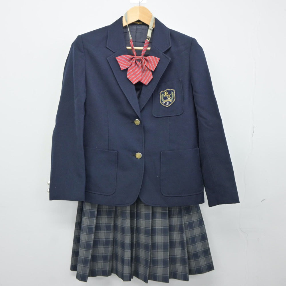 【中古】神奈川県 十日市場中学校 女子制服 4点（ブレザー・ベスト・スカート）sf025025