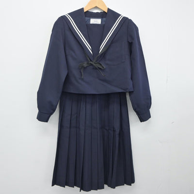 【中古】愛知県 天神中学校 女子制服 3点（セーラー服・スカート）sf025032