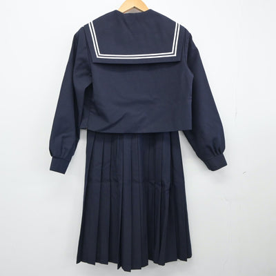 【中古】愛知県 天神中学校 女子制服 3点（セーラー服・スカート）sf025032