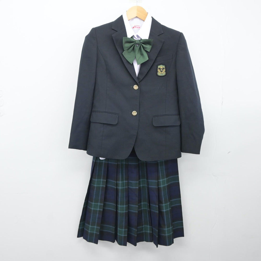 【中古】栃木県 清原中学校 女子制服 5点（ブレザー・シャツ・スカート）sf025052