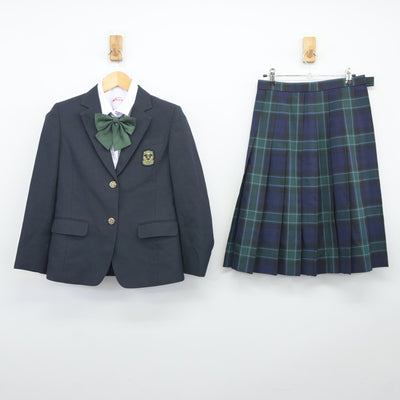 【中古】栃木県 清原中学校 女子制服 5点（ブレザー・シャツ・スカート）sf025052