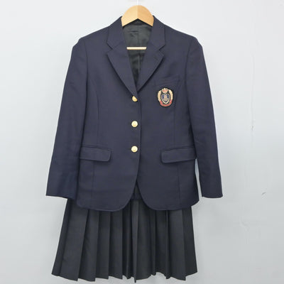 【中古】岡山県 西大寺高等学校 女子制服 2点（ブレザー・スカート）sf025054