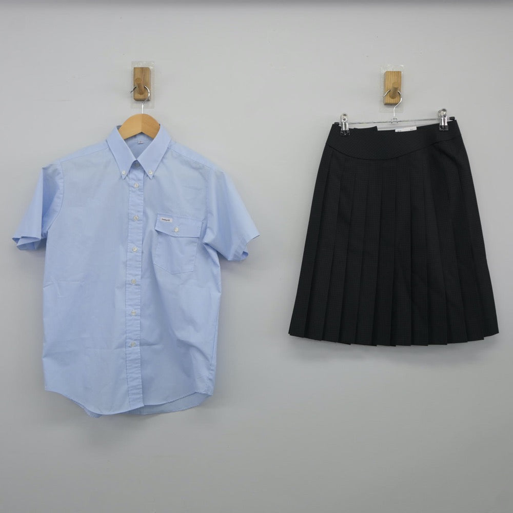 【中古】岡山県 西大寺高等学校 女子制服 2点（シャツ・スカート）sf025056