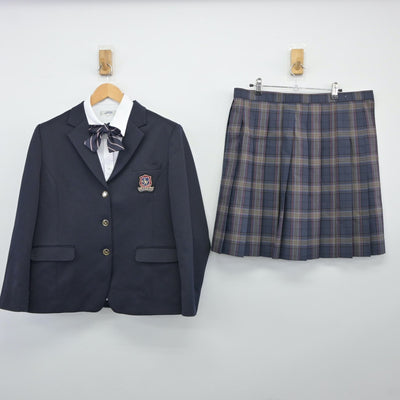 【中古】北海道 札幌北斗高等学校 女子制服 4点（ブレザー・シャツ・スカート）sf025065