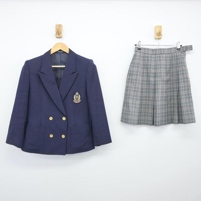 【中古】東京都 立川女子高等学校 女子制服 2点（ブレザー・スカート）sf025070