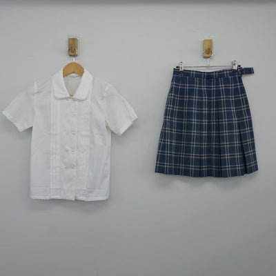 【中古】東京都 立川女子高等学校 女子制服 2点（シャツ・スカート）sf025071