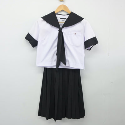 【中古】愛知県 国府高等学校 女子制服 4点（セーラー服・スカート）sf025081