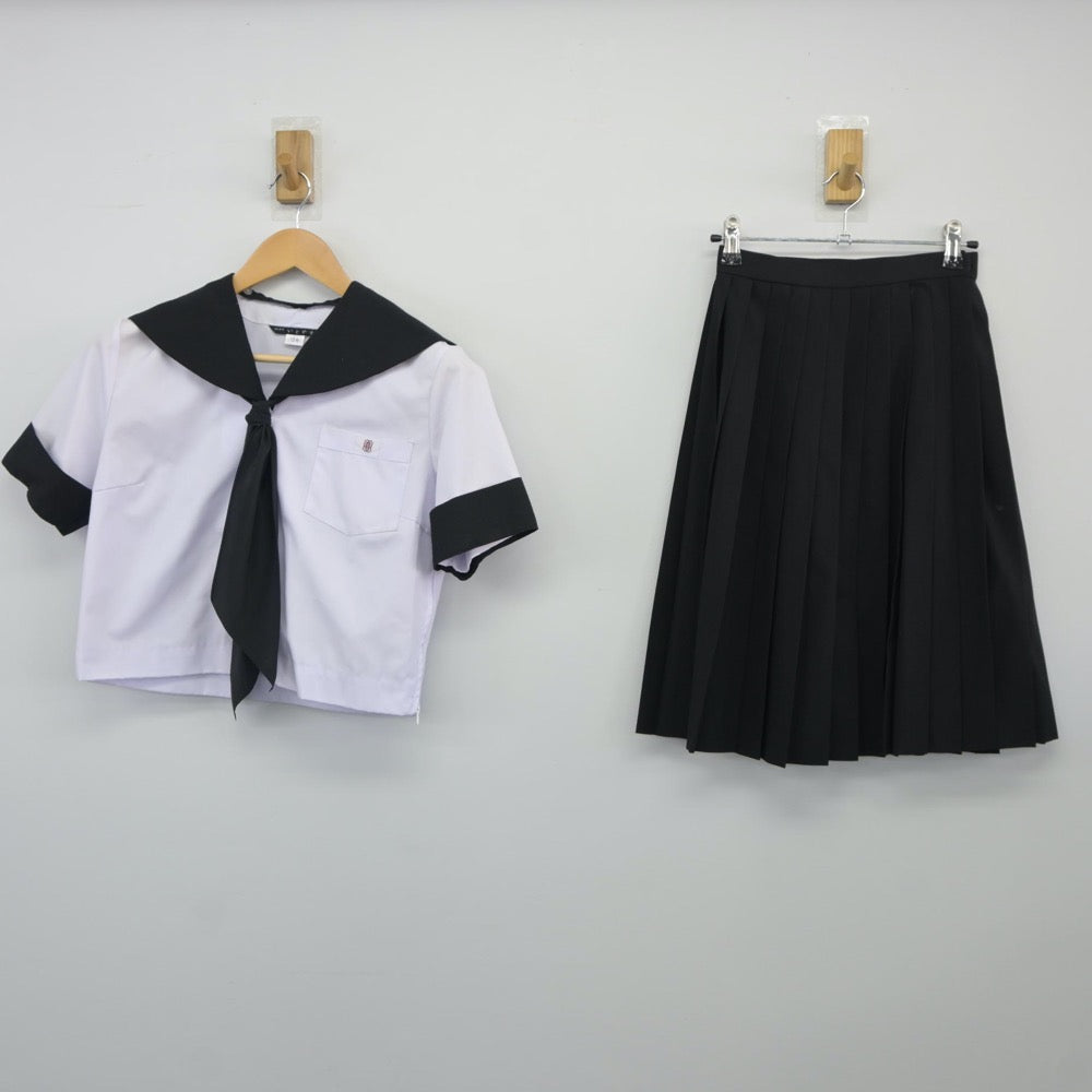 【中古】愛知県 国府高等学校 女子制服 4点（セーラー服・スカート）sf025081