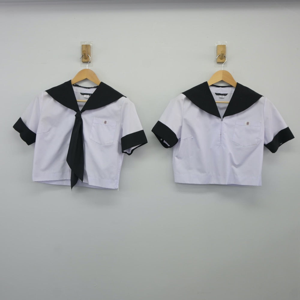 【中古】愛知県 国府高等学校 女子制服 4点（セーラー服・スカート）sf025081