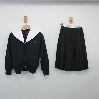 【中古】愛知県 国府高等学校 女子制服 3点（セーラー服・ニット・スカート）sf025082