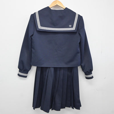 【中古】新潟県 柿崎中学校 女子制服 2点（セーラー服・スカート）sf025086