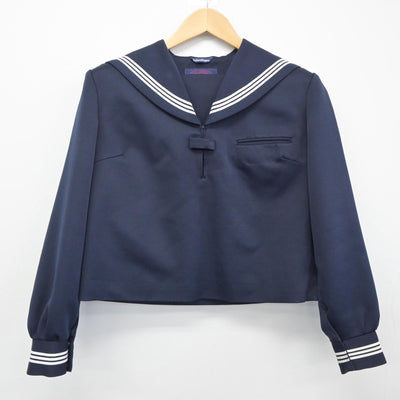 【中古】新潟県 柿崎中学校 女子制服 2点（セーラー服・スカート）sf025086