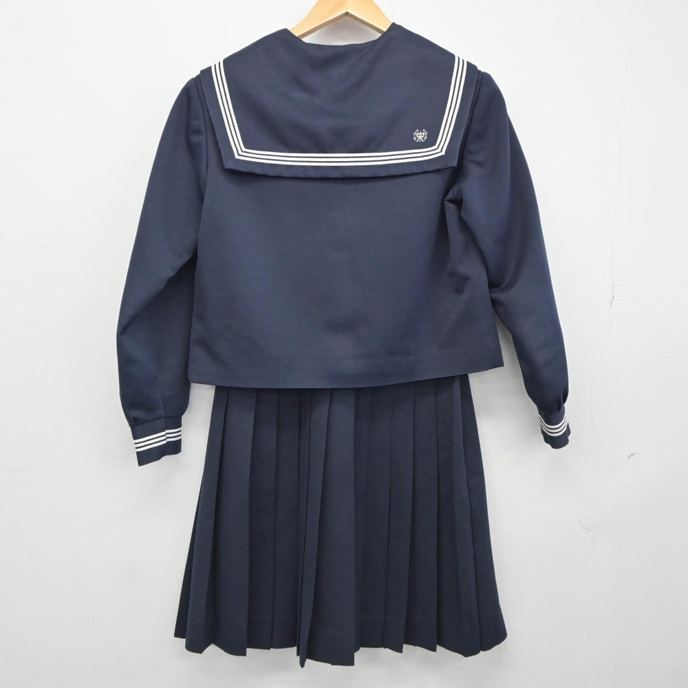 【中古】新潟県 柿崎中学校 女子制服 2点（セーラー服・スカート）sf025087