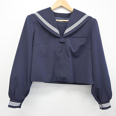 【中古】新潟県 柿崎中学校 女子制服 2点（セーラー服・スカート）sf025089