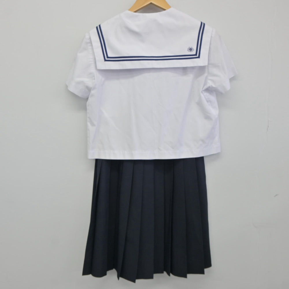 【中古】新潟県 柿崎中学校 女子制服 2点（セーラー服・スカート）sf025091