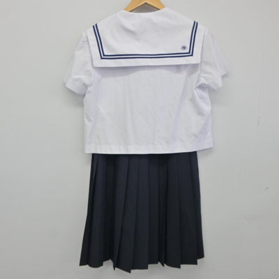 【中古】新潟県 柿崎中学校 女子制服 2点（セーラー服・スカート）sf025091