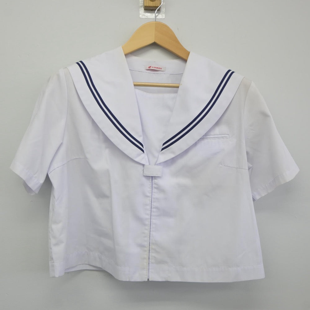 【中古】新潟県 柿崎中学校 女子制服 3点（セーラー服・セーラー服・スカート）sf025092