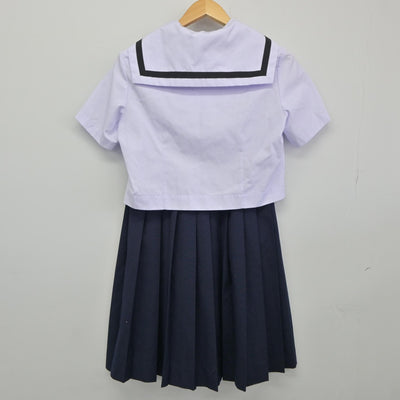 【中古】千葉県 船穂中学校 女子制服 4点（セーラー服・スカート）sf025097