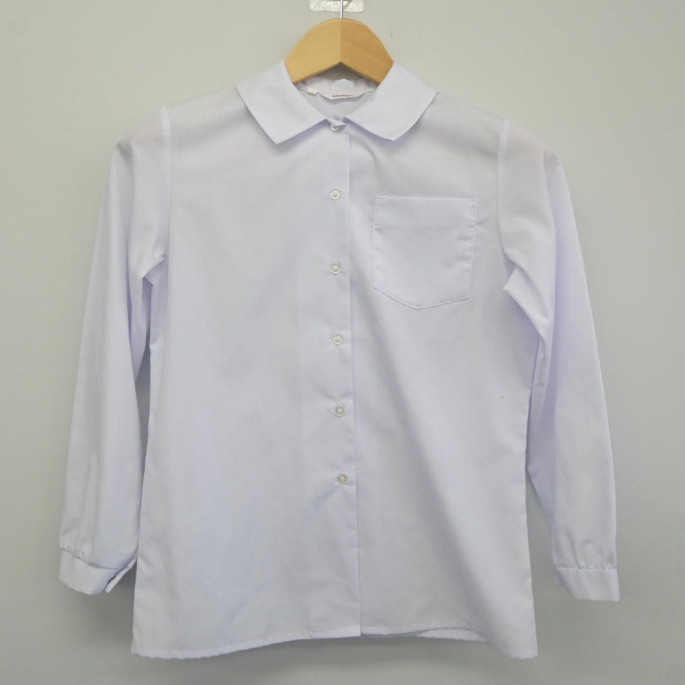 【中古】兵庫県 学文中学校 女子制服 2点（シャツ・ニット）sf025101