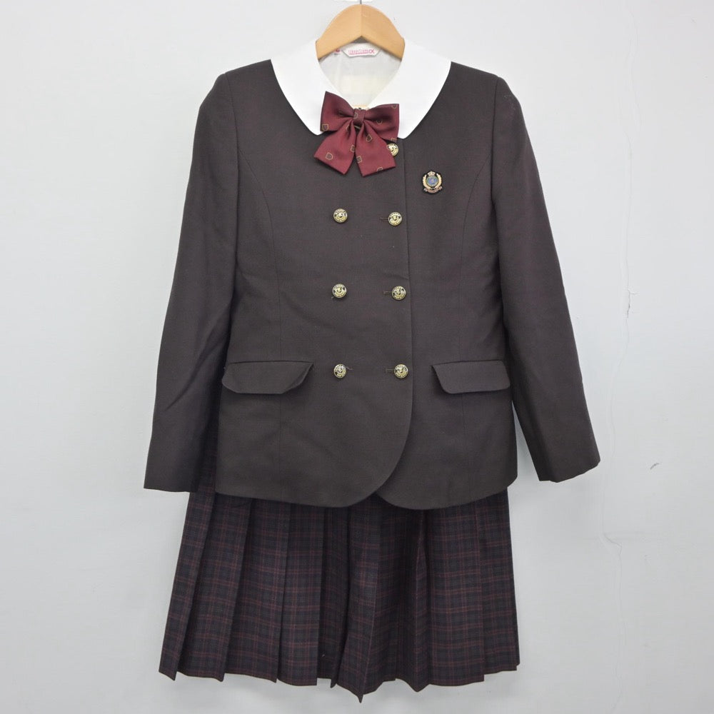 【中古】兵庫県 香寺高等学校 女子制服 6点（ブレザー・シャツ・ニット・スカート）sf025103