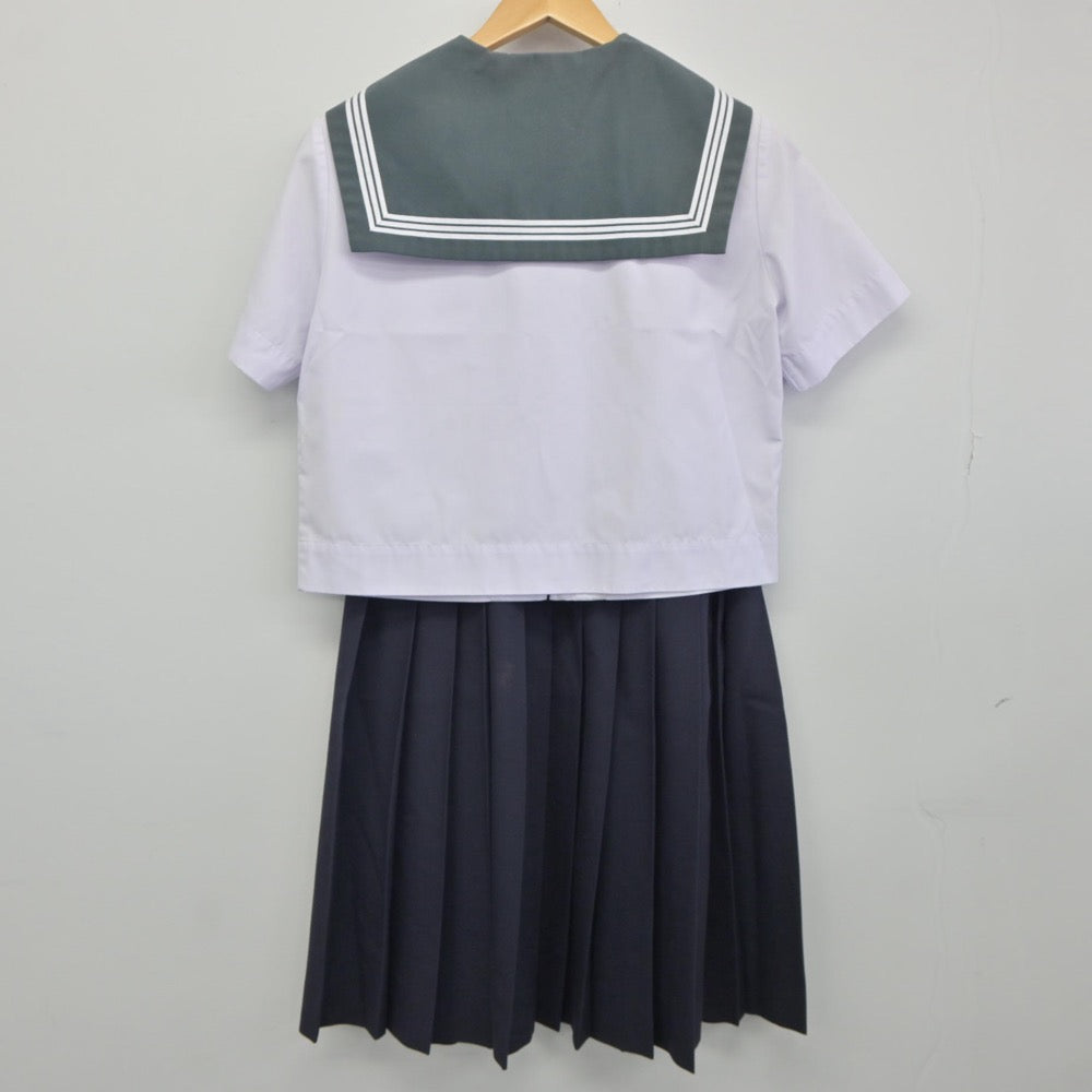 【中古】大分県 中部中学校 女子制服 3点（セーラー服・スカート）sf025106