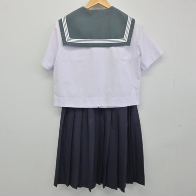 【中古】大分県 中部中学校 女子制服 3点（セーラー服・スカート）sf025106