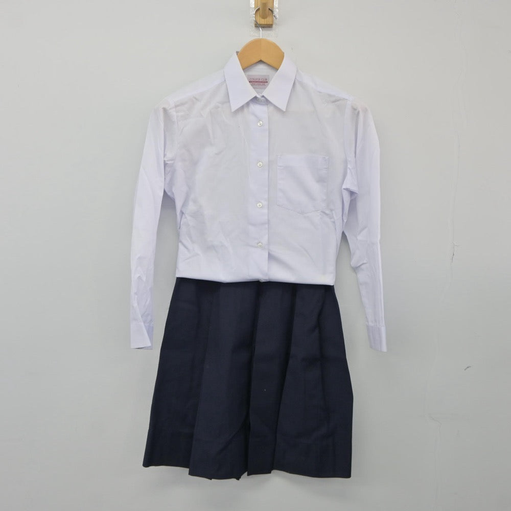 【中古】大阪府 寝屋川市立第七中学校 女子制服 2点（シャツ・スカート）sf025142