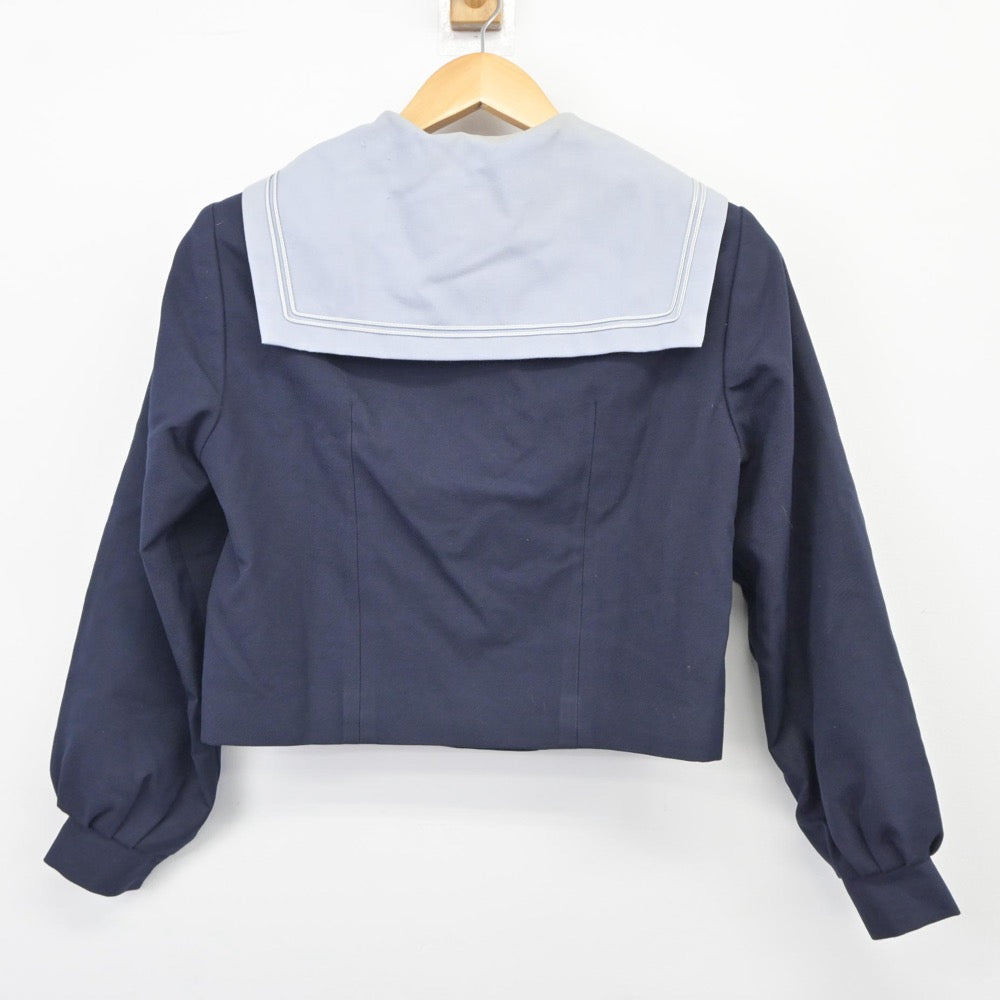 【中古】徳島県 藍住東中学校 女子制服 3点（セーラー服・スカート）sf025148