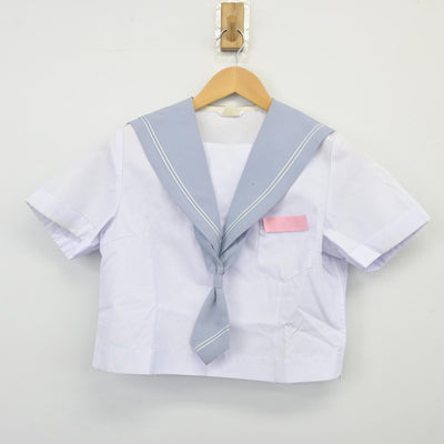 【中古】徳島県 藍住東中学校 女子制服 3点（セーラー服・スカート）sf025149