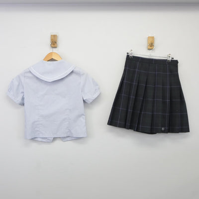 【中古】愛知県 杜若高等学校 女子制服 5点（シャツ・ニット・スカート）sf025151