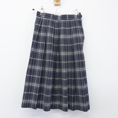 【中古】福岡県 輝翔館中等教育学校 女子制服 5点（シャツ・ニットベスト・スカート）sf025156