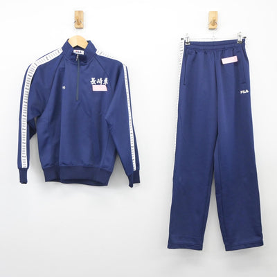 【中古】長崎県 長崎東中学校 女子制服 2点（ジャージ 上・ジャージ 下）sf025158