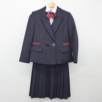 【中古】長崎県 長崎東中学校 女子制服 6点（ブレザー・シャツ・ベスト・スカート）sf025165